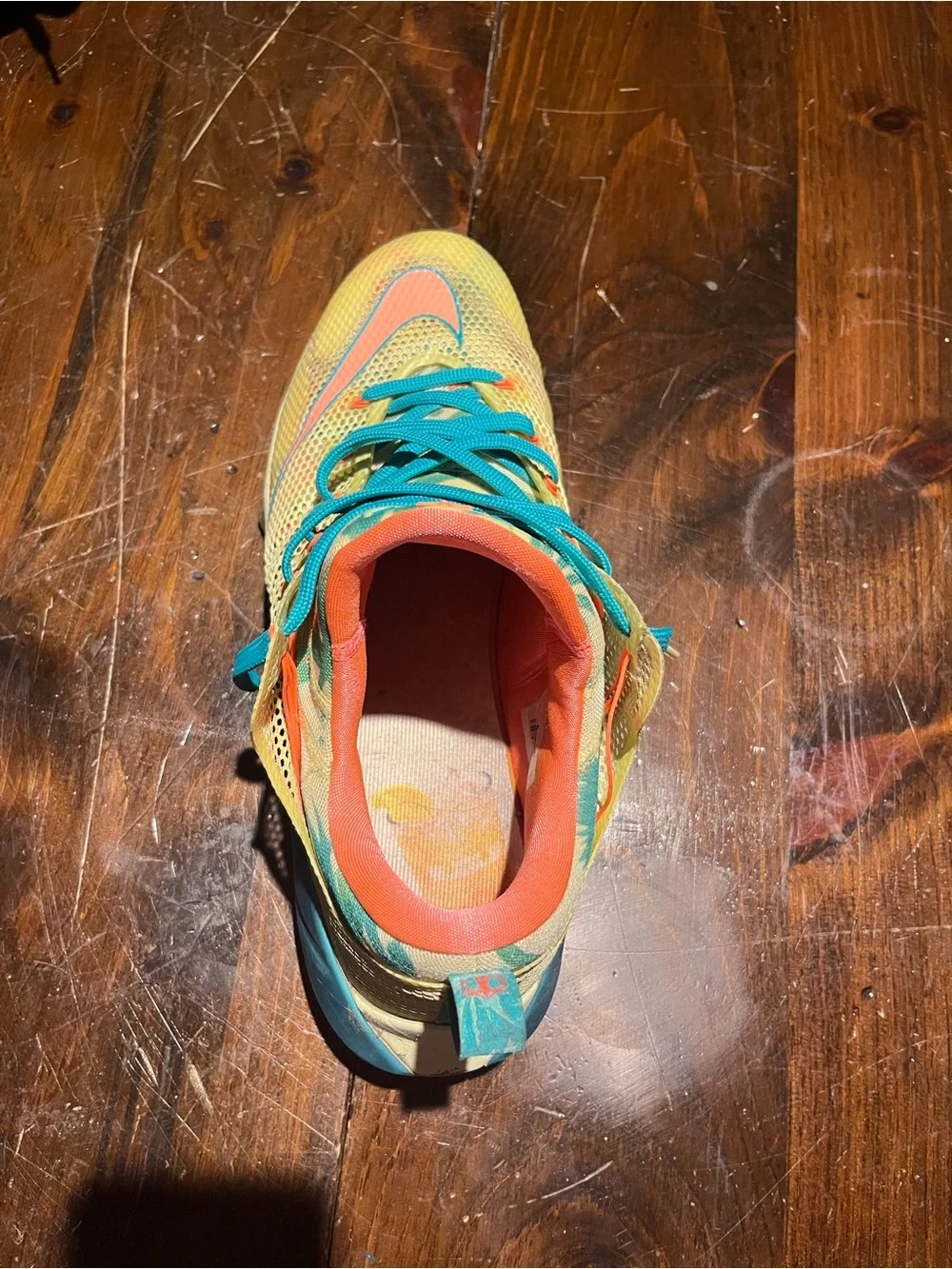 Kids' Nike Multicolor Athletic Sneakers - Teal & Coral